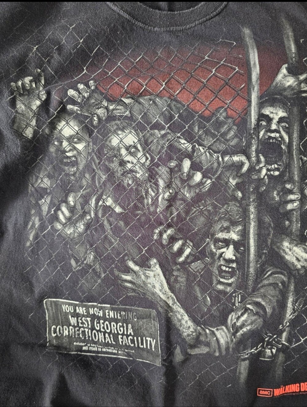 2013 AMC The Walking Dead Graphic Tee Shirt Mens Size Medium Vintage